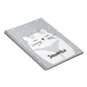 Schattige kat, symbool van 2023. notitieboek (Rechterzijde)