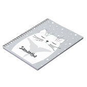 Schattige kat, symbool van 2023. notitieboek (Linkerzijde)
