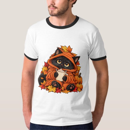 Schattige kat t-shirt (Voorkant)