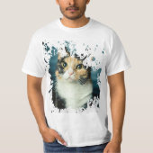 Schattige kat t-shirt (Voorkant)