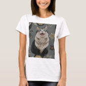 schattige kat t-shirt (Voorkant)