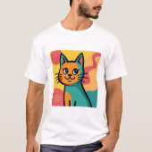 schattige kat t-shirt (Voorkant)