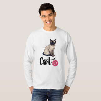 schattige kat t-shirt