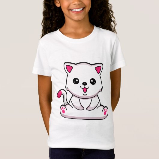 schattige kat t-shirt (Voorkant)