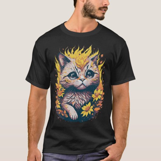 Schattige Kat T-shirt (Voorkant)