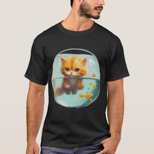 schattige kat t-shirt (Voorkant)