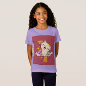 Schattige kat t-shirt (Voorkant volledig)