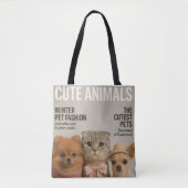 schattige kat tote bag (Voorkant)