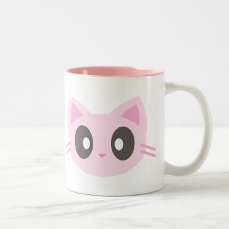 schattige kat tweekleurige koffiemok