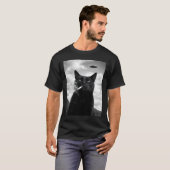 Schattige Kat Ufo Meme Selfie Alien T-shirt (Voorkant volledig)