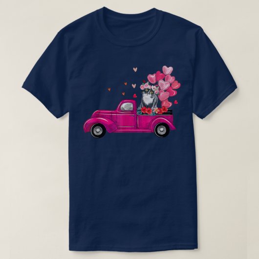 schattige kat Valentijnsdag kostuum meisje T-shirt (Design voorkant)