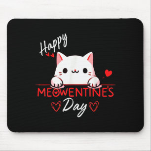 Schattige kat Valentijnsdag liefde voor meisjes ka Muismat