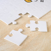 Schattige kat verjaardag legpuzzel (Zijkant)