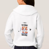 Schattige Kat Vibes hoodie#kidshoodie#kidsshirts (Achterkant)