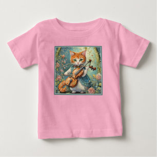 Schattige Kat Viool spelen