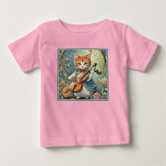 Schattige Kat Viool spelen (Voorkant)