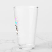 schattige kat voor het laden van koffie glas (Links)