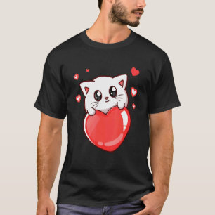 Schattige Kat Voor Kitten Kleurrijke Kitty Adoptie T-shirt