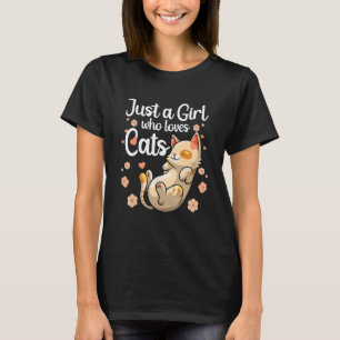 Schattige Kat Voor Meisjes Vrouwen Kinderen Kitty T-shirt