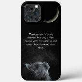schattige kat, Wijsheid halve maan Case-Mate iPhone Case (Achterkant)
