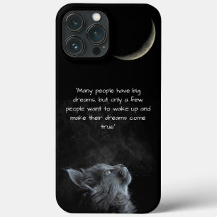 schattige kat, Wijsheid halve maan Case-Mate iPhone Case