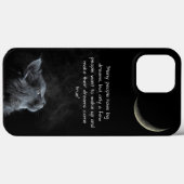 schattige kat, Wijsheid halve maan Case-Mate iPhone Case (Achterkant (horizontaal))