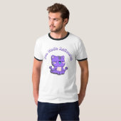 schattige kat, zen mode, zen cat t-shirt (Voorkant volledig)