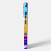 Schattige kat zit in raam Ai-kunst Case-Mate iPhone Case (Achterkant / Links)
