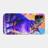 Schattige kat zit in raam Ai-kunst Case-Mate iPhone Case (Achterkant (horizontaal))