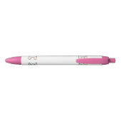 Schattige kat zwarte inkt pen (Achterkant)