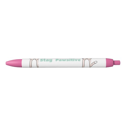 Schattige kat zwarte inkt pen (Voorkant)