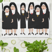 Schattige katholieke nonnen theedoek (Gevouwen)