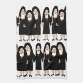 Schattige katholieke nonnen theedoek (Verticaal)