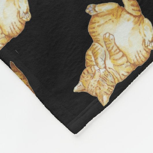 schattige katje fleece deken (Hoek)