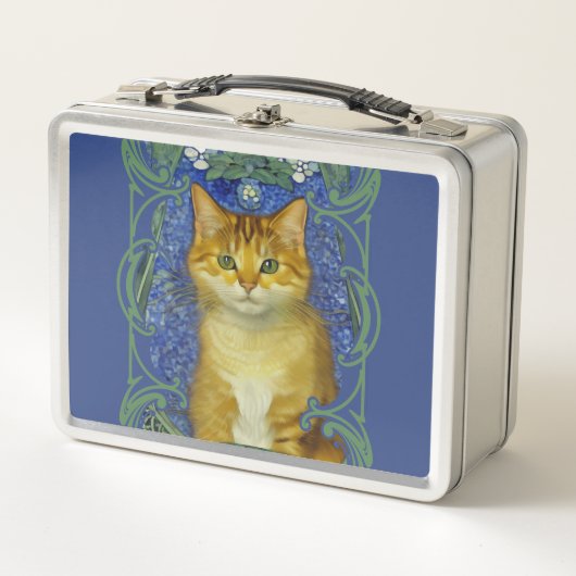 Schattige katje in  Art Nouveau stijl (Voorkant)