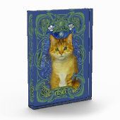 Schattige katje in  Art Nouveau stijl Fotoblokken (Links)