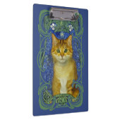 Schattige katje in  Art Nouveau stijl Klembord (Rechts)
