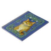 Schattige katje in  Art Nouveau stijl Notitieboek (Linkerzijde)