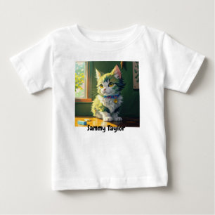 Schattige katje. Levendige kleuren. bewerkbaar