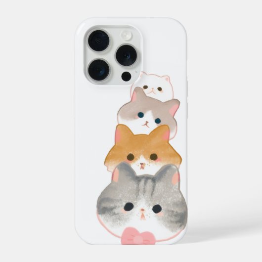 schattige katjes iPhone hoesje (Achterkant)