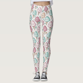Schattige katoenen snoep kawaii patroon leggings