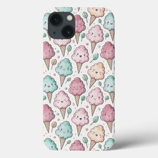 Schattige katoenen snoep patroonpastel Case-Mate iPhone case (Achterkant)