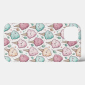 Schattige katoenen snoep patroonpastel Case-Mate iPhone case (Achterkant (horizontaal))