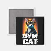 Schattige kattebak in Tracksuit Magneet (Voorkant / Achterkant)