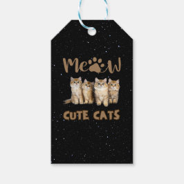 Schattige Katten Cadeaulabel