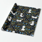 Schattige katten cadeaupapier (Uitgerold)