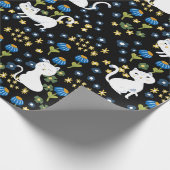 Schattige katten cadeaupapier (Hoek)