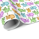 schattige katten cadeaupapier (Rol Hoek)