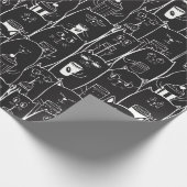 Schattige katten cadeaupapier (Hoek)
