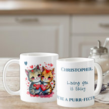 Schattige katten die van je houden gepersonaliseer